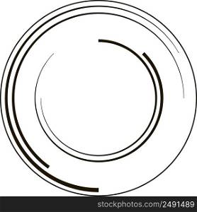 Concept lens Lines in Circle Form Circle Logo