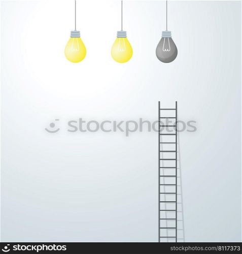 Concept of Bulb repair concept. vector illustration