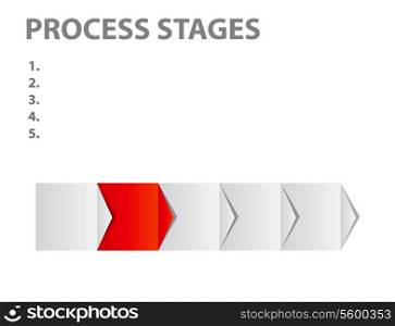 concept of business process improvements chart. Vector illustration