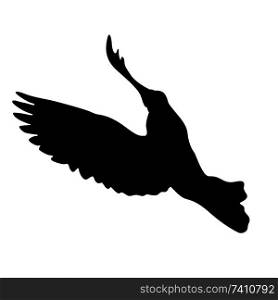Concept of love or peace silhouettes doves.. Concept of love or peace silhouettes doves