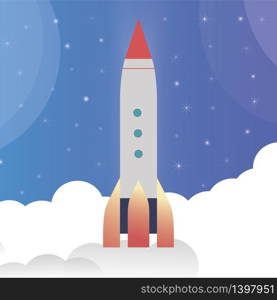 Concept rocket launch. Space travel to the moon. Project start up and development process. For landing pages, templates, UI, web, mobile applications.. Concept rocket launch. Space travel to the moon. Project start up and development process.