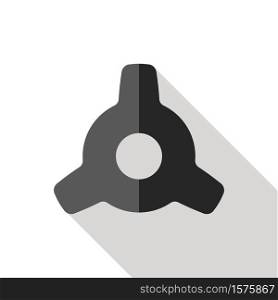 Concept setting vector flat icon. Gear icon