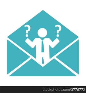 conceptual business mail, illustration in vector format