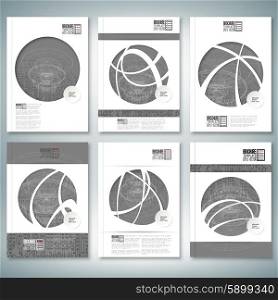 Conceptual design template. Brochure, flyer or report for business, template vector.