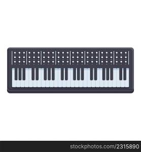 Concert synthesizer icon cartoon vector. Music keyboard. Audio instrument. Concert synthesizer icon cartoon vector. Music keyboard