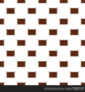 Concrete fence pattern seamless in flat style for any design. Concrete fence pattern seamless