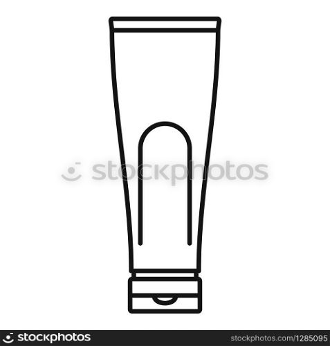 Conditioner creme tube icon. Outline conditioner creme tube vector icon for web design isolated on white background. Conditioner creme tube icon, outline style