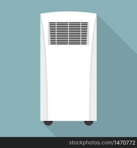 Conditioner heater icon. Flat illustration of conditioner heater vector icon for web design. Conditioner heater icon, flat style