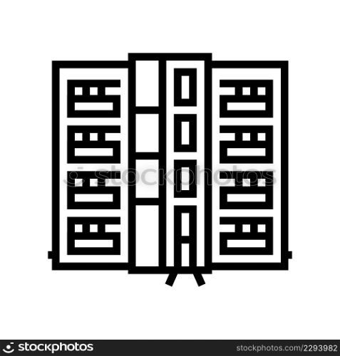 condo house line icon vector. condo house sign. isolated contour symbol black illustration. condo house line icon vector illustration