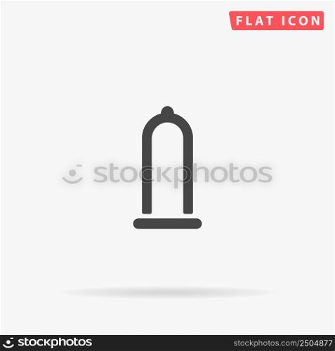 Condom flat vector icon. Hand drawn style design illustrations.. Condom flat vector icon. Hand drawn style design illustrations
