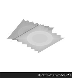 Condom icon in isometric 3d style on a white background. Condom icon, isometric 3d style