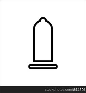 Condom Icon, Latex Condom Vector Art Illustration