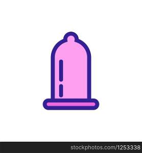 condom icon vector. A thin line sign. Isolated contour symbol illustration. condom icon vector. Isolated contour symbol illustration
