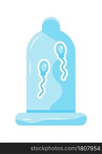 Condom icon vector in flat style. Problems of unwanted pregnancy and venereal diseases are shown. Birth control illustration.. Condoms icon vector in flat style. Problems of unwanted pregnancy