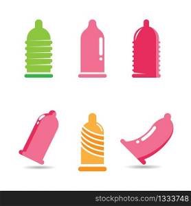 Condom vector icon illustration design