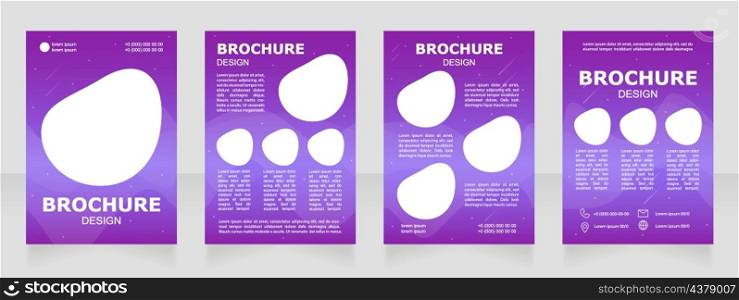 Conducting scientific research blank brochure design. Template set with copy space for text. Premade corporate reports collection. Editable 4 paper pages. Arial Black, Regular fonts used. Conducting scientific research blank brochure design