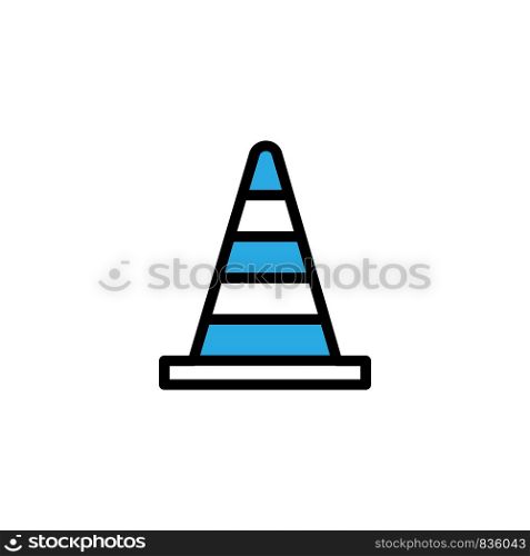 Cone sign icon design template