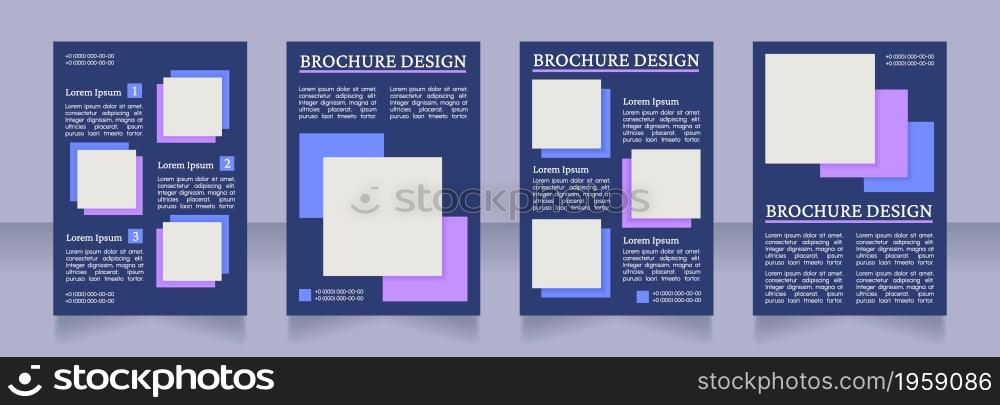 Conference speakers representing blank brochure layout design. Vertical poster template set with empty copy space for text. Premade corporate reports collection. Editable flyer paper pages. Conference speakers representing blank brochure layout design