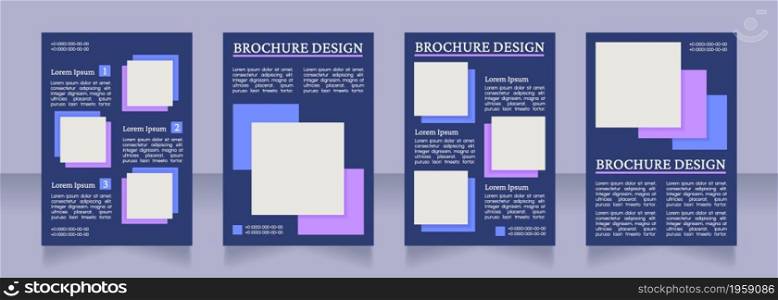 Conference speakers representing blank brochure layout design. Vertical poster template set with empty copy space for text. Premade corporate reports collection. Editable flyer paper pages. Conference speakers representing blank brochure layout design