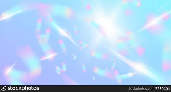 Confetti, birthday glitter with flare effect