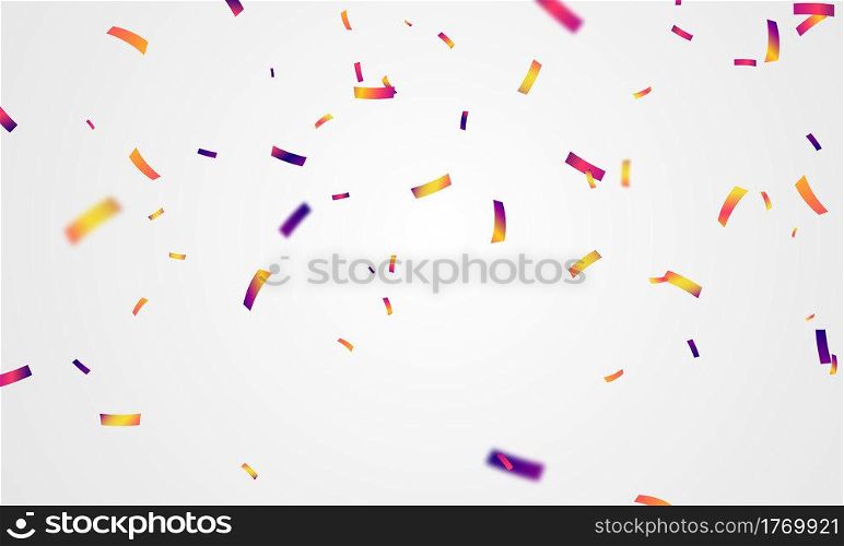 confetti colorful concept design template holiday Happy Day, background Celebration Vector illustration.