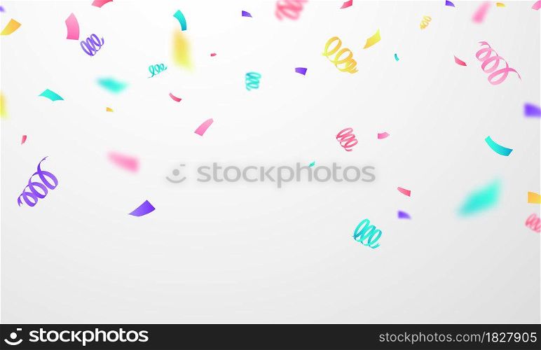 confetti design template holiday promotion, background Celebration Vector illustration.