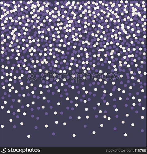 Confetti falling backdrop. Ultra violet. Vector illustration.