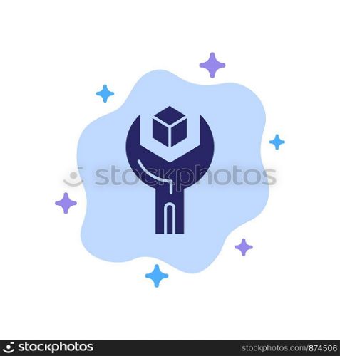 Config, Develop, Product, Sdk, Service Blue Icon on Abstract Cloud Background