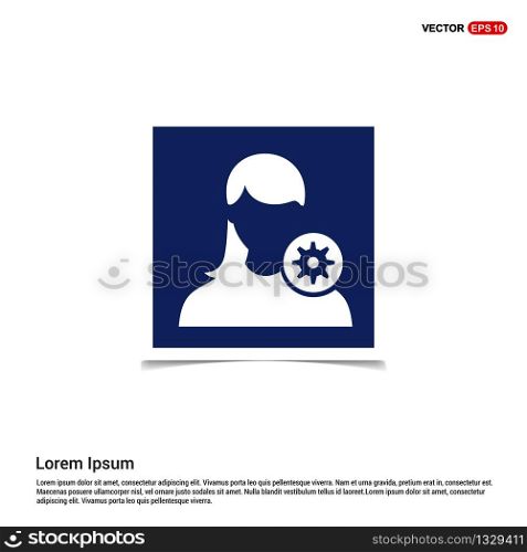 Configuration user icon - Blue photo Frame