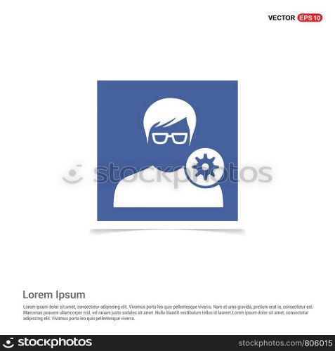 Configuration user icon - Blue photo Frame