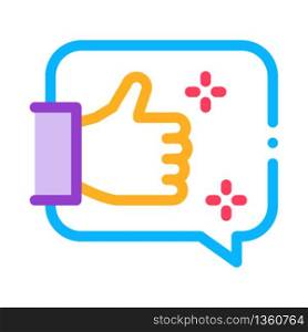 confirmation of right thought icon vector. confirmation of right thought sign. color symbol illustration. confirmation of right thought icon vector outline illustration
