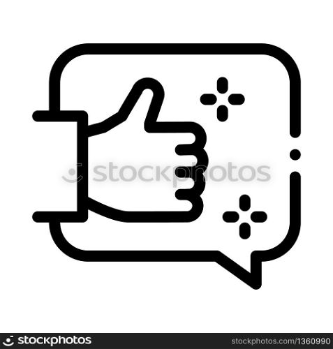 confirmation of right thought icon vector. confirmation of right thought sign. isolated contour symbol illustration. confirmation of right thought icon vector outline illustration