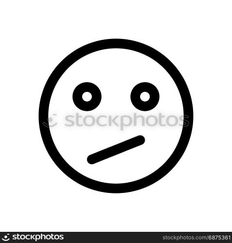 confused emoji, icon on isolated background