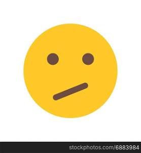 confused emoji, icon on isolated background,