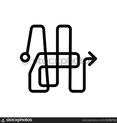 confusion icon vector. confusion sign. isolated contour symbol illustration. confusion icon vector outline illustration