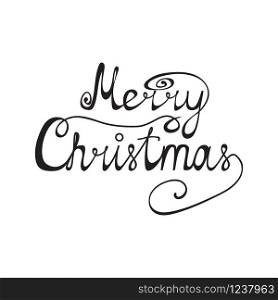 Congratulation of Merry Christmas on a white background. Congratulation of Merry Christmas