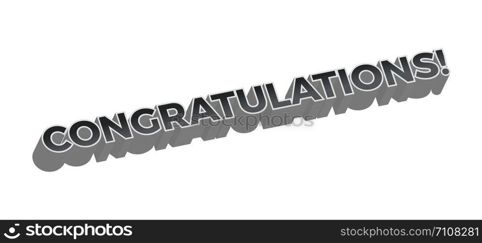 Congratulations vector banner design.