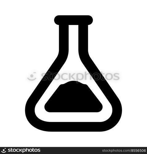 Conical shaped erlenmeyer with label stick to the bottle