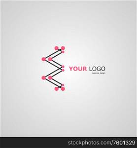 Connect abstract vector design