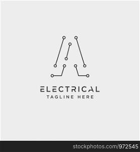 connect or electrical a logo design vector icon element isolated - vector. connect or electrical a logo design vector icon element isolated