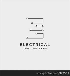 connect or electrical e logo design vector icon element isolated - vector. connect or electrical e logo design vector icon element isolated