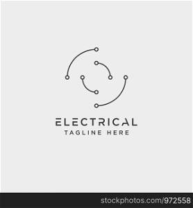 connect or electrical o logo design vector icon element isolated - vector. connect or electrical o logo design vector icon element isolated