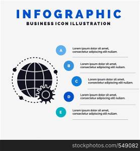connected, online, world, globe, multiplayer Infographics Template for Website and Presentation. GLyph Gray icon with Blue infographic style vector illustration.. Vector EPS10 Abstract Template background