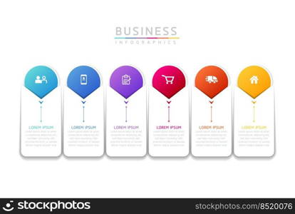 Connecting Steps business Infographic Template