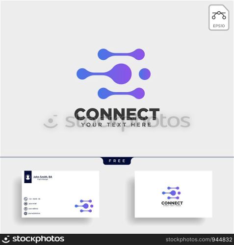 connection communication creative logo template vector illustration icon element isolated - vector. connection communication creative logo template vector illustration
