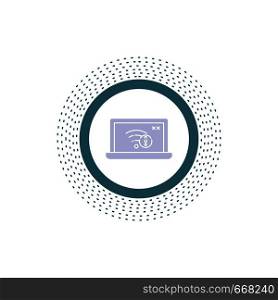connection, error, internet, lost, internet Glyph Icon. Vector isolated illustration. Vector EPS10 Abstract Template background