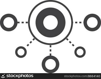 connection illustration in minimal style isolated on background