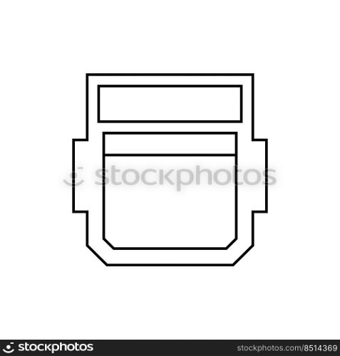 Connection port computer vector icon illustration outline. Jack electronic cable device connector isolated white line thin
