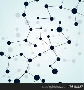 Connection science and technology background with lines and dots. Molecular and big data and abstract structure design.. Connection science and technology background with lines and dots. Molecular and big data and abstract structure design