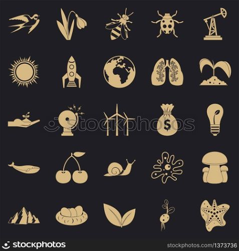 Conservationist icons set. Simple set of 25 conservationist vector icons for web for any design. Conservationist icons set, simple style